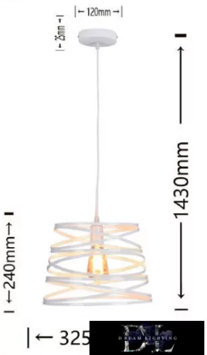 UNIVERSO Pendelleuchte 1xE27 IP20 D325x1430mm weiß