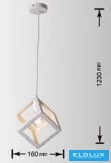 UNIVERSO Pendelleuchte 1xE27 max. 60 W IP20 Weiß D160x1230mm