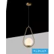 UNIVERSO Pendelleuchte 1xG9 max. 10 W D210x400x1200 mm IP20 Altgold 5 Jahre