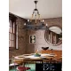 UNIVERSO Hanfseil-Kronleuchter 5xE14 IP20 D800x1250mm schwarz
