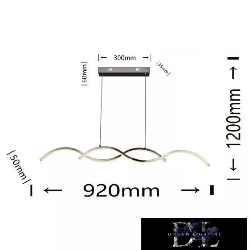 UNIVERSO Pendelleuchte LED 25 W 2000 lm 4000 K 920 mm IP20 Chrom