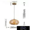 UNIVERSO Pendelleuchte 10 W 900 lm 3000 K 360° IP20 ∅280 x 150 x 1300 mm bernsteinfarben