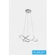 UNIVERSO Pendelleuchte LED 60 W 4800 lm CCT.kap D500x1100 mm IP20 Chrom
