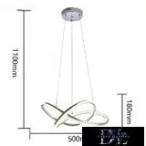 UNIVERSO Pendelleuchte LED 60 W 4800 lm 4000 K ∅500 mm IP20 silber