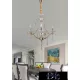 UNIVERSO Kronleuchter 3-flammig 3xE14 Max. 40 W D50x110 cm gold