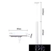 UNIVERSO Einphasige Schienenaufhängung GU10 max. 60 W 600 mm weiß