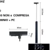 UNIVERSO Für einphasige Schiene Aufhängung GU10 max. 60 W 600 mm schwarz
