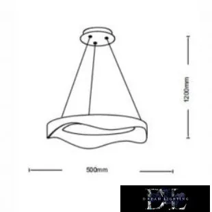 UNIVERSO Pendelleuchte 38 W 3040 lm CCT D500 x 1200 mm weiß