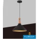 UNIVERSO Pendelleuchte 1xE27 max. 60 W D350x170x1300 mm IP20 schwarz/gold 5 Jahre