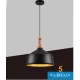 UNIVERSO Pendelleuchte 1xE27 max. 60 W D350x220x1300 mm IP20 schwarz/gold 5 Jahre
