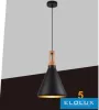 UNIVERSO Pendelleuchte 1xE27 max. 60 W D250x270x1300 mm IP20 schwarz/gold 5 Jahre