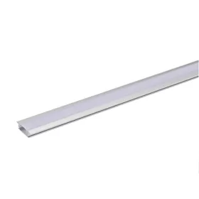   UNIVERSO Einbau-Aluminiumprofil mit mattweißer Abdeckplatte 2 m 24,15*6,9 mm