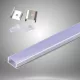 UNIVERSO Deckenprofil aus Aluminium mit mattweißer Abdeckplatte 2 m 17,35*6,9 mm