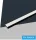UNIVERSO Deckenprofil aus Aluminium mit mattweißer Abdeckplatte, 2 m, 17,35 x 6,9 mm, schwarz