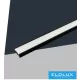 UNIVERSO Deckenprofil aus Aluminium mit mattweißer Abdeckplatte, 2 m, 17,35 x 6,9 mm, schwarz