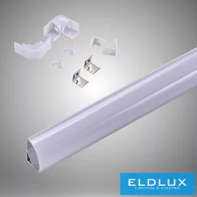   UNIVERSO Eckprofil aus Aluminium mit mattweißer Abdeckplatte 2 m 45° 15,7*15,7 mm