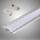UNIVERSO Einbau-Aluminiumprofil mit mattweißer Abdeckplatte, 2 m, 20 mm