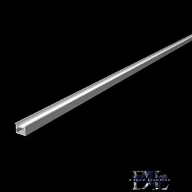   UNIVERSO Einbau-Aluminiumprofil mit mattweißer Abdeckplatte 2 m