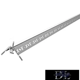   UNIVERSO Außeneck-Aluminiumprofil mit matter Abdeckplatte 2 m 50*22,34 mm