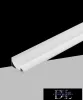 UNIVERSO Eckprofil mit opaler Abdeckung für 10-mm-LED-Streifen Weiß 2000 x 36 x 60 mm
