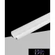 UNIVERSO Eckprofil mit opaler Abdeckung für 10-mm-LED-Streifen Weiß 2000 x 36 x 60 mm