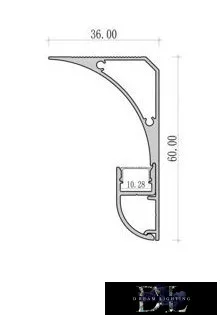 UNIVERSO Eckprofil mit opaler Abdeckung für 10-mm-LED-Streifen Weiß 2000 x 36 x 60 mm