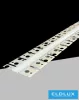 UNIVERSO Flexibles Einbau-Aluminiumprofil mit mattweißer Abdeckplatte, Innenmaß: 12,6 mm, 1,5 m