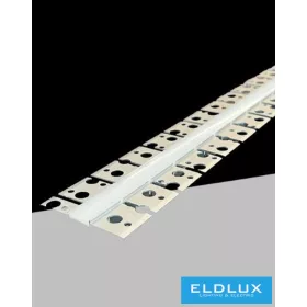   UNIVERSO Flexibles Einbau-Aluminiumprofil mit mattweißer Abdeckplatte, Innenmaß: 12,6 mm, 1,5 m