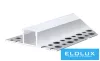 ELDLUX Aluminiumprofil + Abdeckplatte 2000 x 55 x 13 mm