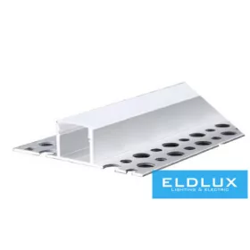 ELDLUX Aluminiumprofil + Abdeckplatte 2000 x 55 x 13 mm