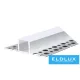 ELDLUX Aluminiumprofil + Abdeckplatte 2000 x 55 x 13 mm