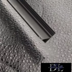   ELDLUX Aluminiumprofil (16*16 mm Aluminiumprofil 2 m, Abdeckplatte 2 m, 2 Endkappen, 4 Befestigungselemente)