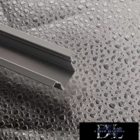   ELDLUX Aluminiumprofil (17*14 mm Aluminiumprofil 2 m, Abdeckplatte 2 m, 2 Endkappen, 4 Befestigungselemente)