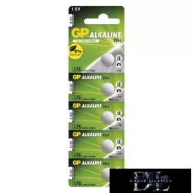 GP-Alkalibatterie LR44 (A76) 5 Stück/Blisterpackung