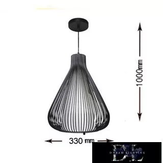 UNIVERSO Aufhängung 1 x E27 max. 60 W ∅330 x 1000 mm IP20 schwarz