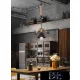 UNIVERSO Hanfseil-Kronleuchter 1xE27 IP20 D290x1200mm schwarz