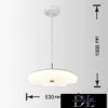 UNIVERSO Pendelleuchte 26 W/52 W 2080 lm/4160 lm CCT ∅530 × 1000 mm Weiß