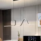UNIVERSO Pendelleuchte 46 W 3680 lm 4000 K IP20 1070 x 1100 mm Schwarz