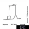 UNIVERSO Pendelleuchte 46 W 3680 lm 4000 K IP20 1070 x 1100 mm Schwarz