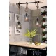 UNIVERSO Hanfseil-Kronleuchter 5xE27 IP20 790x1200mm schwarz