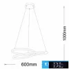 UNIVERSO Pendelleuchte LED 38 W 3040 lm CCT Schalter IP20 ∅600 mm weiß