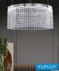 UNIVERSO Kristallglas-Kronleuchter 35 W 2800 lm 8000 K 220° IP20 Chrom D500x1200 mm