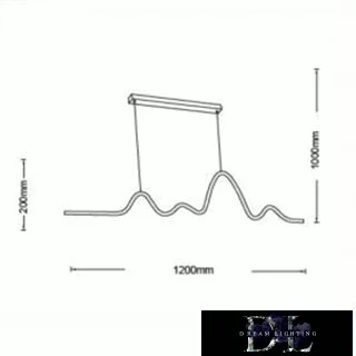 UNIVERSO Hängeleuchte LED 25 W 2000 lm 3000 K IP20 1200 × 200 × 1000 mm weiß