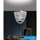UNIVERSO Kristallglas-Kronleuchter 35 W 2800 lm 6500 K 220° IP20 Chrom 450 x 450 x 1200 mm