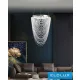 UNIVERSO Kristallglas-Kronleuchter 35 W 2800 lm 6500 K 220° IP20 Chrom D400 x 1200 mm