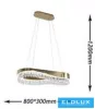 UNIVERSO Kristallglas-Kronleuchter 45 W 3600 lm 8000 K 800 x 300 x 1200 mm