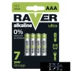 RAVER Alkalibatterie LR03 (AAA) 4 Stück/Blisterpackung
