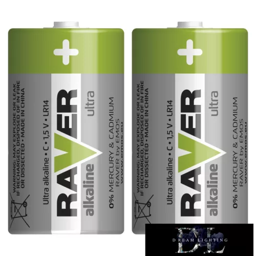 RAVER Alkalibatterie LR14 (C) 2 Stück/Blisterpackung