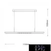UNIVERSO LED-Pendelleuchte 70 W 5600 lm CCT 1100 x 95 mm IP20 weiß