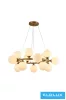 UNIVERSO Pendelleuchte 15xG9 max. 10 W D760x180x1200 mm IP20 Altgold